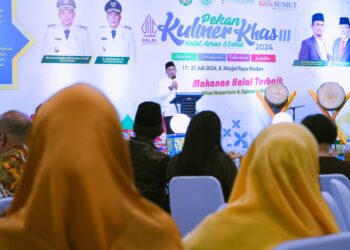 Buka Pekan Kuliner MUI Medan, Aulia Rachman : Perkuat Ekonomi dan Permudah Regulasi