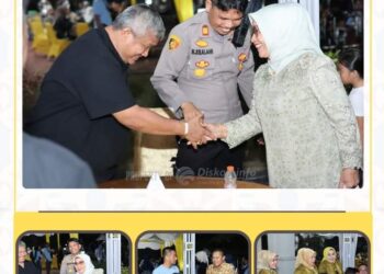 Plt Bupati Labuhanbatu Hj Ellya Rosa Siregar Hadiri Kemeriahan Pesta Hari Jadi Pemkab Labura