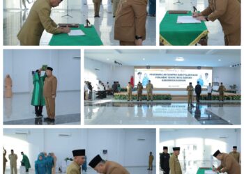 Bupati Asahan H. Surya, BSc Lantik Drs. Zainal Aripin Sinaga sebagai Pj Sekda