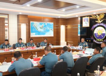 Pangkoarmada II Terima Paparan Persiapan Pelayaran Muhibah Diplomasi Duta Bangsa, APCS dan KJK Tahun 2024