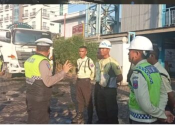 Satlantas Polres Belawan Lakukan Penindakan Parkir Dibadan Jalan