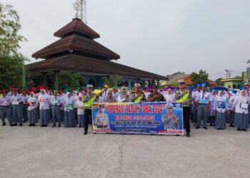 Satlantas Polres Belawan Sosialisasi Operasi Patuh Toba 2024 di SMK Muhammadiyah 04 Belawan