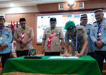 Kwarcab Gerakan Pramuka Medan Jalin Kerja Sama dengan Pengakap Malaysia dan Scout Thailand