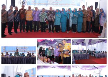 Tim Evaluasi Lomba Tertib Administrasi PKK Tingkat Provsu Kunjungi Desa Teluk Dalam
