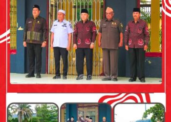 HUT Ke 79  RI, Disporabudpar Labuhanbatu Gelar Napak Tilas Nilai Juang 45