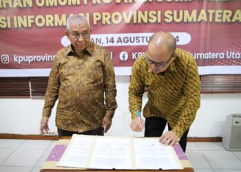 KPU Sumut MoU Keterbukaan Informasi Publik dengan KIP