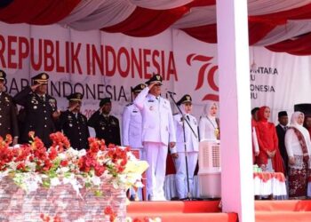 Bupati Madina Pimpin Upacara HUT ke-79 RI    