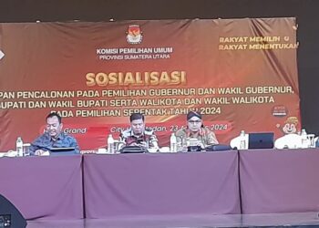 KPU Sumut Gelar Sosialisasi Tahapan Pencalonan Pemilihan Serentak Tahun 2024 Bersama Media Senter
