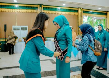 Kahiyang Ayu Lantik Ketua TP PKK Kecamatan & Bunda PAUD Medan Maimun