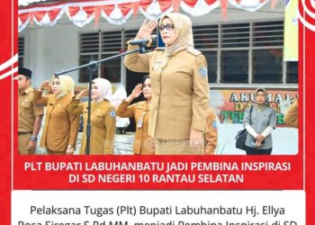 Plt Bupati Labuhanbatu Jadi Pembina Upacara Di SD Negeri 10 Ransel
