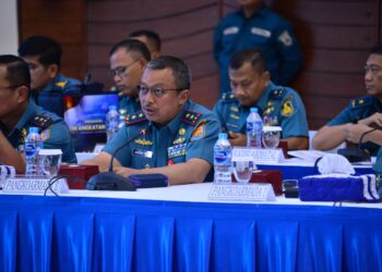 Pangkoarmada II Ikuti Paparan HUT Ke-79 TNI AL dan Latgabma SGS 2024