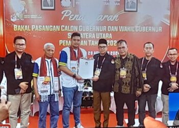Paslon Gubernur dan Wakil Gubernur Sumut Tahun 2024 Bobby – Surya Resmi Daftar ke KPU