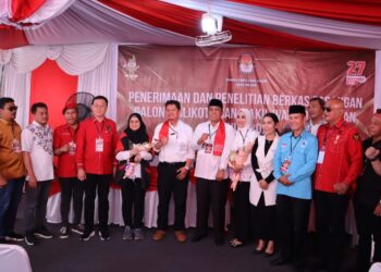 Prof Ridha – Abdul Rani Daftar Bakal Calon Wali Kota dan Wakil Wali Kota di KPU Medan