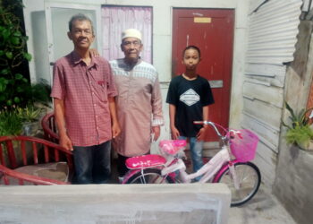 Warga Ucapkan Terimakasih Atas Bantuan Sepeda Untuk Anak Sekolah dari SKH Portibi DNP, Alhamdulillah..