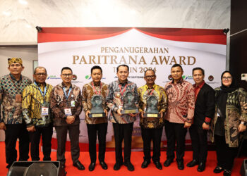 Komitmen Lindungi Pekerja, Pj Gubernur Sumut Agus Fatoni Raih Penghargaan Paritrana Award 2024