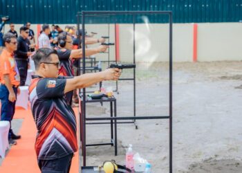 Lapangan Tembak Gineung Pratidina Satbrimob Poldasu Diresmikan, Pj Sekda : Asah Kemampuan Menembak