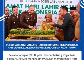 Plt Bupati Labuhanbatu Hj Ellya Rosa Siregar Hadiri Syukuran Hari Lahir Kejaksaan RI Ke 79