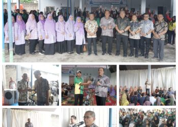 Bupati Asahan Serahkan Pakaian dan Perlengkapan Kerja THL Dinas Lingkungan Hidup 