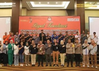 KPU Sumut Gelar Rakor Pelaksanaan Regulasi Kampanye Pemilihan Serentak Tahun 2024