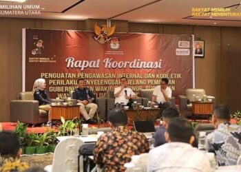 KPU Sumut Gelar Rakor Penguatan Pengawasan Internal dan Kode Etik Jelang Pemilihan Serentak 2024