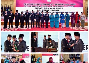 Sekda Asahan Hadiri Pengukuhan Pjs Bupati Asahan
