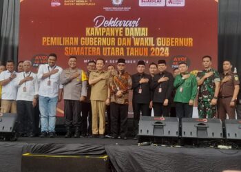 KPU Sumut Gelar Deklarasi Kampanye Damai Pemilihan Gubernur dan Wakil Gubernur