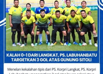 PS Korpri Labuhanbatu Targetkan 3 Gol Setelah Kalah Tanding Dengan PS Korpri Langkat 1-0