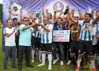 Turnamen Sepak Bola Korpri Tahun 2024 Berakhir, Langkat Boyong Piala Bobby Nasution