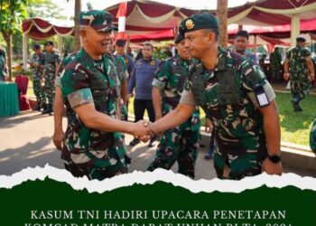 Kasum TNI Hadiri Upacara Penetapan Komcad Matra Darat Unhan RI TA. 2024