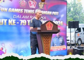 Fun Games Tenis Lapangan Pati Meriahkan HUT Ke-79 TNI