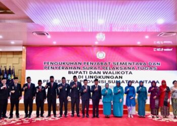 Dr. Naslindo Sirait, M.Si Dilantik Penjabat Sementara Bupati Pakpak Bharat