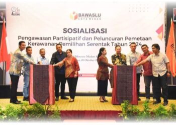 Wong Chun Sen Hadiri Sosialisasi Pengawasan Partisipatif dan Peluncuran Pemetaan Kerawanan Pemilihan Serentak Tahun 2024
