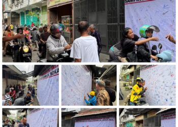 Masyarakat Pasar Kisaran dan Pengguna Jalan Sokat Ali  Tolak penutupan Jalan