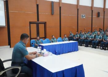 Satukan Visi dan Misi, Perwira Koarmada II Ikuti Acara Sosialisasi Doktrin Operasi Survei dan Pemetaan Hidro-Oseanografi