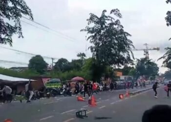Gawat!! Diduga Geng Motor Serang Lokasi Pelantikan DPC GRIB JAYA Medan