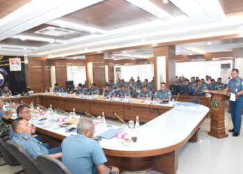 Pangkoarmada II Terima Paparan Rencana Latihan Bersama ORRUDA 2024 dan Helang Laut 21AB/2024