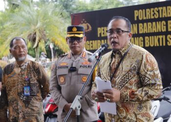 Hadiri Pemusnahan Barang Sajam dan Pengembalian Sepeda Motor Hasil Pencurian, Ini Kata Plt Wali Kota Medan