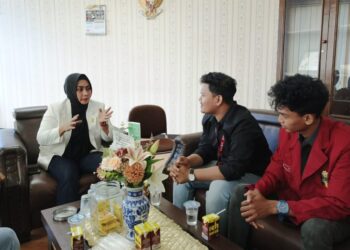 Terima Audensi IMM Hukum UMSU, Lailatul Badri Siap Support Lomba Olahraga dan Paskibraka Tingkat Sumut
