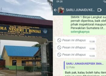 Polres Binjai Diminta Periksa dan Selidiki Penggunaan Dana BOSP di SMAN 1 Binjai-Langkat