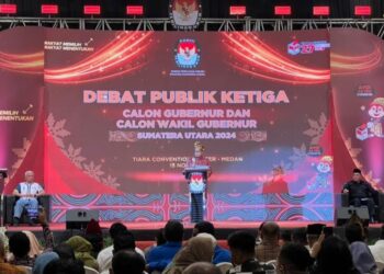 KPU Sumut Gelar Debat Publik Ketiga, Agus Arifin : Ayo Datang ke TPS, Gunakan Hak Pilihmu, Tentukan Pemimpinmu