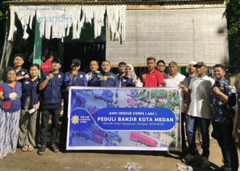AMPI Rescue Corps Sumut Gelar Aksi Peduli Bencana Banjir di Medan dan Deli Serdang