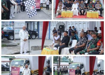 Bupati Asahan Lepas Distribusi Logistik Pilkada Serentak Tahun 2024