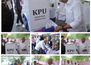Bupati Asahan Berikan Hak Suaranya Pada Pilkada Serentak 2024