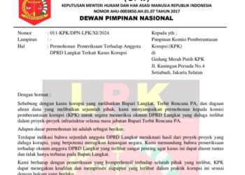 DPN LPK Surati KPK, Minta Periksa Anggota DPRD Langkat