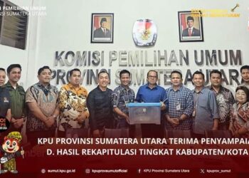 KPU Sumut Terima Penyampaian D Hasil Rekapitulasi Kabupaten/Kota