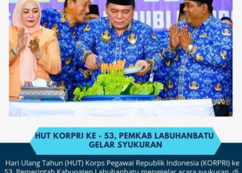 Syukuran HUT Korpri, Sekdakab Labuhanbatu  ajak Korpri Tingkatkan Kontribusi Dan Dedikasi 