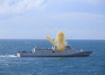KRI R.E. Martadinata-331 Sukses Lancarkan Penembakan Rudal Exocet di Latopslagab II Tahun 2024