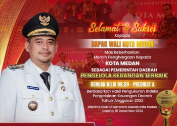Kota Medan Raih Penghargaan Bergengsi Pengelolaan Keuangan Terbaik
