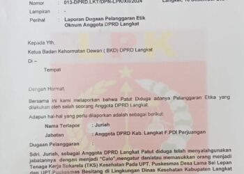 DPN LPK Resmi Laporkan Juriah ke BKD DPRD Langkat