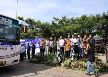 Mudik Gratis Nataru 2024, Pj Gubernur Sumut Lepas 1.187 Pemudik, Termasuk 40 Penyandang Difabel